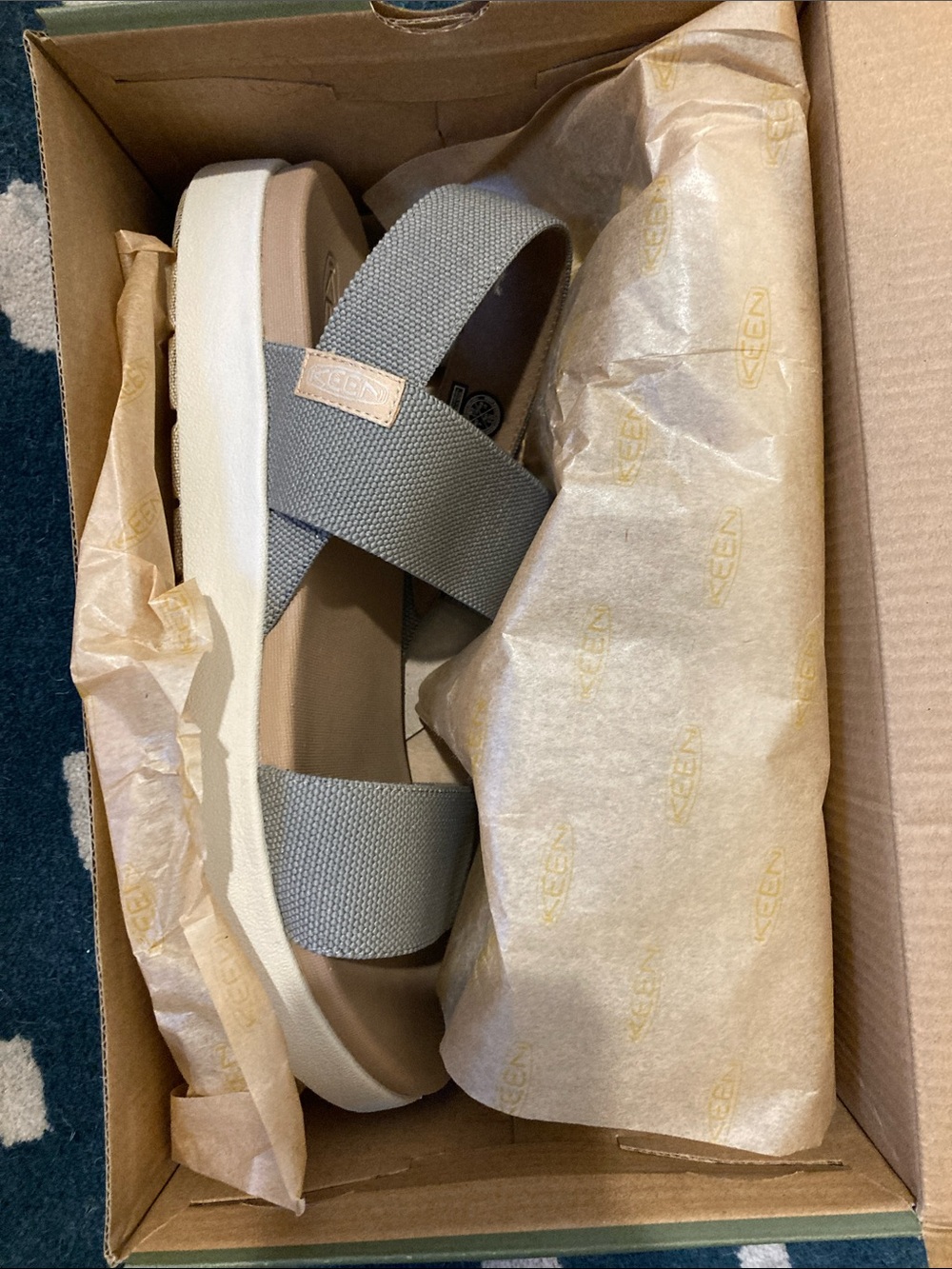 Keen Elle Backstrap Brindle/Birch Sandals